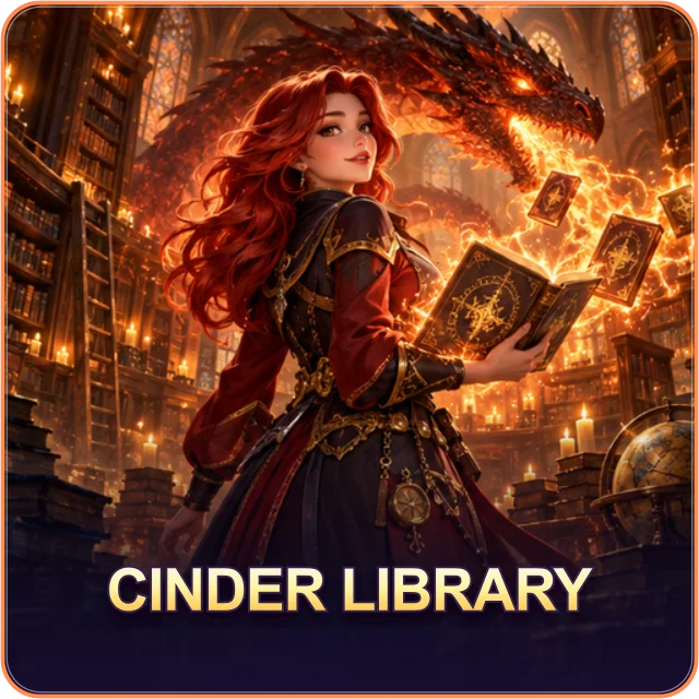 Ember Dragon: Cinder Library illustration