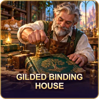 Gilded Binding House — Golden Embossing